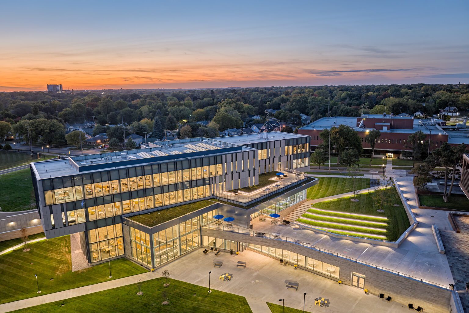 Kettering University Campus at Sunset