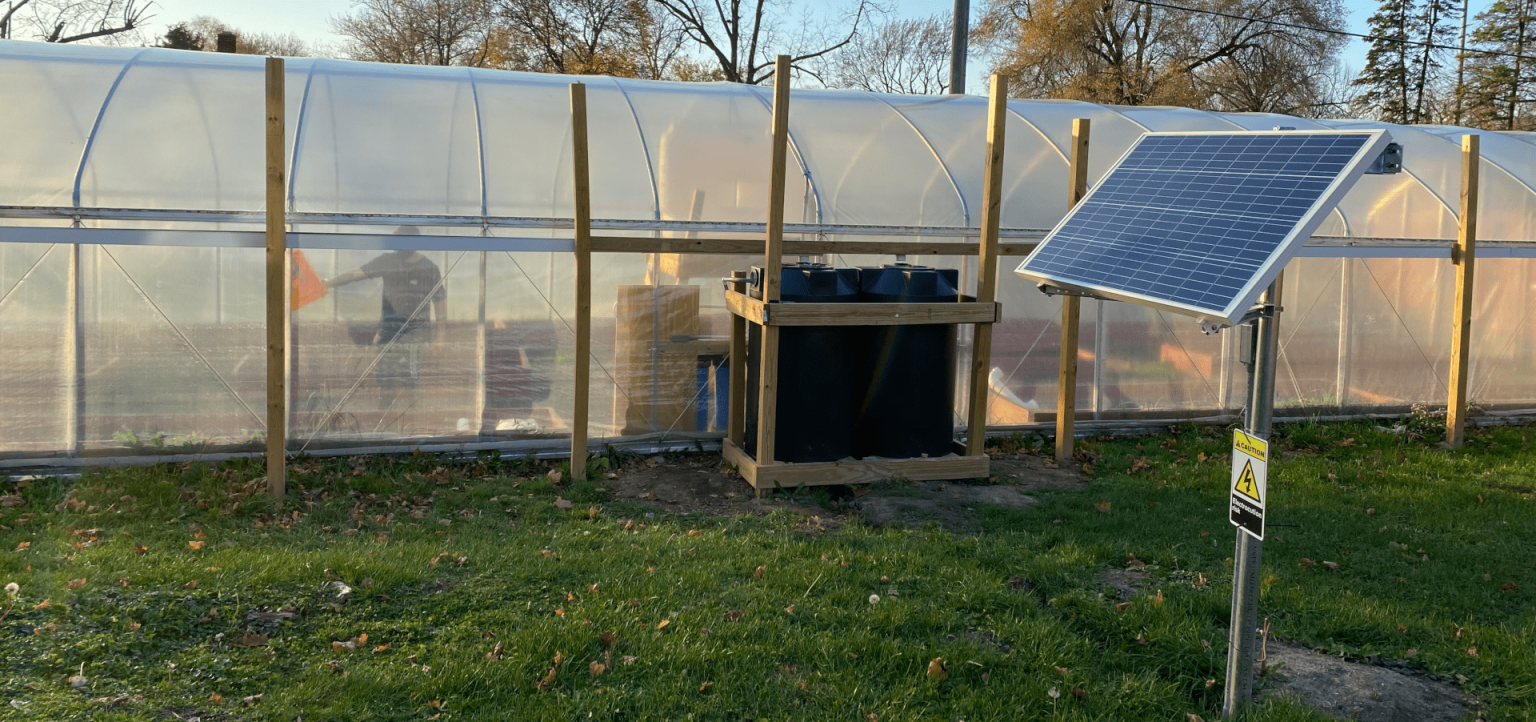 SAGE greenhouse in northern Flint provides fresh produce.