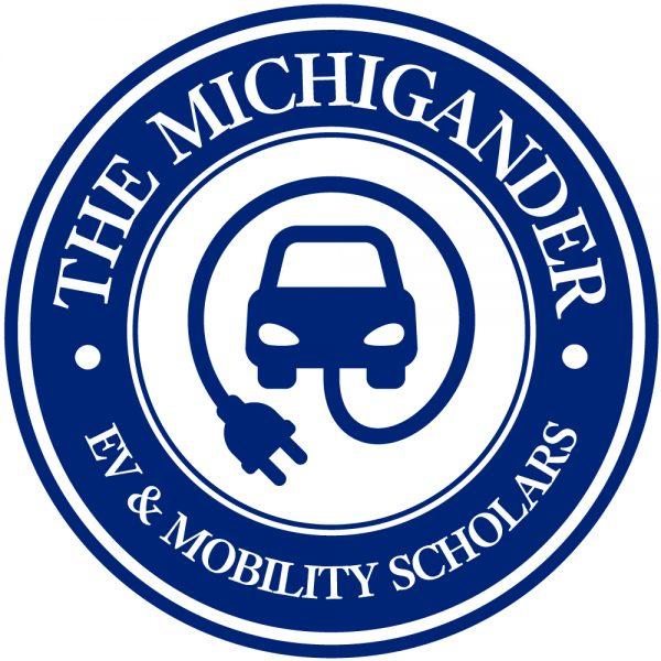 MEDC  for Michigander Scholars Program logo featuring an EV