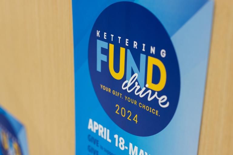 The image shows a poster for the Kettering Fund Drive 2024.