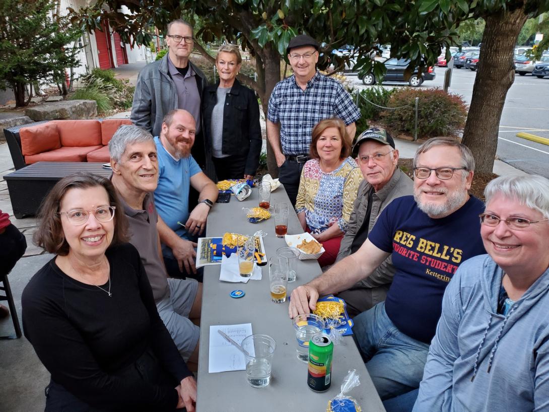 group of alumni at a connections week event